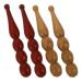 Lurrose 4 pieces of pearl massage tab wood-foot roller wooden massage tab wooden sticks Face tools Massage roller stick full body massager acupuncture point stick massage tab
