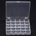 Machine Bobbin Organizer Plastic Case - 25 Slots Empty Bobbins Spools Box - Sewing Craft Storage Case (2-Pack) - Buy Online on GoSupps.com