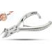 AFTREN 14cm Thick Ingrown Toenail Nippers Professional Nail Clippers Nail Clippers J2 Stainless Steel Pedicure Tools (Silver 5.5 Inch) Silver 5.5 Inch