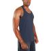 DEVOPS Men's Y-Back Dri Fit Muscle Gym Tank Top 3 Pack - Large (Charcoal/Red/Yellow) - Buy Online on GoSupps.com