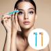 Lurrose Eyebrow Cutter Set - 6 Stainless Steel Razors for Women | Face Hair Remover & Travel-Friendly Shaving Tools in Blue & Orange - Buy Online on GoSupps.com