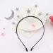 Wanmei Princess Girl Halloween Party Crown Headband - Glitter Powder Moon Star Charms Metal Alloy Birthday Tiara Headdress Gift - Buy Online on GoSupps.com