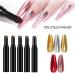 5PCS Air Cushion Holographic Nails Powder Pen Set - Mirror Effect Manicure Magic Pen - Laser Gold & Silver Sponge Nail Pen - 5 Colors - Buy Online on GoSupps.com