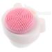 HAPINARY Facial Scrubber Soft Fur Facial Cleansing Brush face Brush Bath Brush Manual face washbasin Silicone face Brush Scrub Cleaner exfoliating Brush The face pores Double Sided