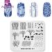 KADS Nail Stamping Plate Charming Fall Scenery Tree Defoliation Nature Template for Nail Art DIY (NA017) - Buy Online on GoSupps.com