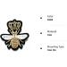 Nipitshop Golden Crown Bumble Bee Iron On Embroidered Patch for Kids - Applique for Clothes, Backpacks, T-Shirts, Jeans & More - Buy Online on GoSupps.com