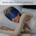 OLESILK 100% Natural Mulberry Silk Sleep Mask - Large Size Navy | Adjustable Strap Eye Mask for Men and Women - All Night Blindfold - Buy Online on GoSupps.com