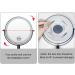 10X LED Wall Mounted Lighted Makeup Mirror with 3 Color Lights & Touch Screen Dimming - Double Sided Magnifying Mirror for Bathroom Vanity (Black) - Buy Online on GoSupps.com