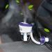 MIGHTYDUTY Car Oil Diffuser with Dual USB Charger Adapter Mini Car Diffuser Humidifier for Essential Oils Car Air Humidifier for Automobile Gift Purple Purple-b