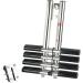 DasMarine Heavy Duty 4 Steps Boat Marine Sport/Diver Ladder 316 Stainless Steel Dual Vertical Telescoping Tube with 2.75" Transom Mounting Extension Shim (4 Step Ladder)