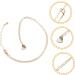 VALICLUD Necklaces Gold Link Necklace Pendant Heart Shape Necklace Golden Necklace Makeup Miss Pearlescent - Buy Online on GoSupps.com