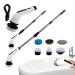 Electric Scrubber for Bathroom - Tile Cleaning Brush for Shower | Cordless Tile Water Stains Cleaning Brush for Tub Kitchen Sink Wall Floor