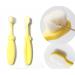 Extra Super Soft Nano Toothbrush for Toddlers and Children by The Smiling Whale  Micro Fine Nano Bristles for Sensitive Gums for Baby and Kids  Duo Functions with Tongue Cleaner (Yellow)