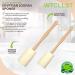 Natural Exfoliating Loofah Brush Stick Set - Long Wooden Handle Back Brush for Men & Women - 2 Pieces + Free Wall Hooks - Buy Online on GoSupps.com