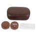 Solustre 1 Set-Box Companion Colored contact lens storage set for contact lenses Hard lens holder Travel needs bracket box container glasses case inner box: Leather food Sorted 1 9.5x5.5cm