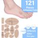 Moleskin Blisters Prevention Kit: Flannel Adhesive Pads, Ball of Foot Cushion, Heel Stickers, Blister Bandages - Foot Protection against Friction and Heel Pain - Buy Online on GoSupps.com