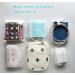 Menstrual Pouch 2-Pack - Compact Sanitary Napkin & Tampon Holder for Women/Girls, Cactus/Lemon Design - Buy Online on GoSupps.com