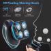 5D Floating Electric Head Shaver for Bald Men - 5 in 1 Bald Head Shaver with Hair Clippers & Facial Cleansing Brush in Blue - Buy Online on GoSupps.com