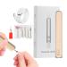 Fiakup Electric Nail File for Acrylic Nails | Electric Nail File Set - Compact Portable Design Nail Drill Kit Hand Foot Care Tool for Acrylic Gel Nails Home Salon Use Khaki English Version