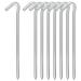 9 Inches 8 Pack Heavy Duty Tent Stakes, Metal Ground Stakes for Camping, Garden or Inflatable, Galvanized Steel Pegs for Yard and Outdoor Decorations 9'' x 8 pcs
