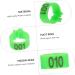 Sosoport 100 Pcs Pigeon Anklet Items Pigeon Deterrent Spray Products Bird Plastic Cuff Telephone Number 1.3X1.3CM Green - Buy Online on GoSupps.com