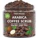Organic Arabica Coffee Scrub with Coconut and Shea Butter - Acne & Cellulite Treatment, Varicose Vein Therapy - 10 oz - Buy Online on GoSupps.com