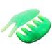 TOVINANNA 1 Massage device Massage plate SCHABE Care tool Schabegabel Multifunctional Kamm Schabekamm head Massage tool Schaubebrett massage comb Guasha Brett 12.00x4.00.20cm green