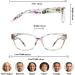 ZENNI Blue Light Glasses for Women - Floral Pattern - Reduce Eyestrain UV Glare for Computer Gaming TV & Phone - International Shipping Available - Buy Online on GoSupps.com