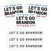 12 Sheets Let's Go Brandon Temporary Fake Tattoos Stickers Black Body Arm Chest Shoulder Tattoos for Men&Women