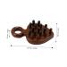 HAPINARY Portable Wooden Comb for Men - Scalp Massage & Detangling Comb - Comfortable Pick Comb - 12.10X8.00X3.50CM Brown - Buy Online on GoSupps.com