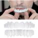 Brigtviee teeth veneers snap in braces instant perfect smile temporary replacement tooth kit DIY temporary fake teeth for snap on instant & trust smile with box 2 pair