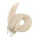 Ugeat Real Hair Extensions - White Blonde Microring #60A 55cm Micro Loop 50 Strands 50g | Premium Quality International Shipping - Buy Online on GoSupps.com