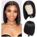 Atilck Straight Bob Wig Human Hair 13x4 HD Frontal Wigs Human Hair 180% Density Short Bob Wigs for Black Women Glueless Bob Lace Front Wigs Human Hair Pre Plucked Natural Color (10 Inch) 10 Inch black