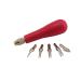 Speedball Linoleum Cutter Kit Assortment #1 - Linocut Carving Tools for Block Printing, Includes 5 Blades Red