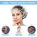100+10 Disposable Clear Shower Caps for Women - Waterproof Plastic Bath Caps for Hair Processing - Elastic Caps for Home & Hotel Use - Buy Online on GoSupps.com