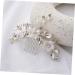 Wedding Hair Accessories Hair Toppers Rhinestone Hair Comb Flower Hair Side Comb Decorative Hair Side Comb Headgear Decorate Wedding Dress Crystal Bride White Soft Pottery Flower - Buy Online on GoSupps.com