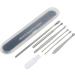 7PCS Stainless Steel Earwax Removal Kit with Cleaning Brush and Storage Box - Buy Online on GoSupps.com