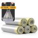 RTBQJ-At 12L Trash Bags with Handle - Tear-Resistant Liquid-Tight Opaque Garbage Bags + Fixing Tape (45x50cm 75 Pieces) - Ideal for International Shipping - Buy Online on GoSupps.com