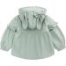 Famuka Baby Girls Hooded Jacket - Toddler Kids Spring Windbreaker Outwear - Green (3 Years) - Buy Online on GoSupps.com