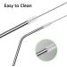 Jesykin 8 Pack Stainless Steel Reusable Straws with Case and Cleaning Brush - Long Metal Drinking Straws for 30oz and 20oz Tumblers - Dishwasher Safe - Buy Online on GoSupps.com