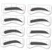 Didiseaon 96 Pairs 8 Eyeshadow Eyebrow Pattern Eyebrow Stencils Eyebrow Card Template Sticker Eyebrow Trimming mediumx3pcs As Shownx3pcs - Buy Online on GoSupps.com