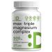 Magnesium Complex 1 000mg 240 Capsules Triple Magnesium Complex with Magnesium Glycinate Citrate Oxide Mineral Supplements with Max Strength Elemental Forms + 100% Chelated & Purified