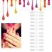 240pcs Round Nail Art Color Gel Polish Cards - Double-Sided Foldable Nail Sample Tips for Professional Display | International Shipping - Buy Online on GoSupps.com