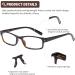 AQWANO 4-Pack Blue Light Blocking Reading Glasses for Men & Women - Comfort Spring Hinges Anti-UV/Glare 1.5x Magnification - Perfect for Computer Use - Buy Online on GoSupps.com