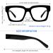 OCCI CHIARI Blue Light Blocking Glasses for Women Oversized Fashion Eyeglasses Reduce Eyestrain Computer Glasses Black - Buy Online on GoSupps.com