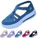 Women Casual Walking Shoes Orthopedic Arch Diabetes Support 2023 Women Casual Walking Shoes Orthopedic Sandals 8 Blue