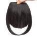 SEGO Clip-in Pony Hairpiece Extensions - Realistic Dark Black Fringe Bangs One Piece Front Hair Extension for International Shipping - Buy Online on GoSupps.com
