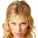 Zoestar Boho Head Chain Gold Leaf Tassel Hair Jewelry Bridal Headpiece Festival Headband for Women and Girls - Buy Online on GoSupps.com