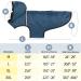 PARTY GO Grayish Blue Dog Raincoat for Medium & Large Dogs | Waterproof & Lightweight Dog Jacket with Reflective Strips & Pocket - Buy Online on GoSupps.com