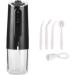 Black USB Rechargeable Oral Irrigator with 360 Rotating Nozzle - Deep Teeth Cleaning for a Refreshing Bathroom Experience - Buy Online on GoSupps.com